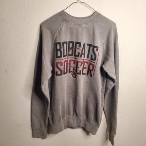 Fan Cloth Gray Sweatshirt w/ "CyFair Bobcats Soccer" Size Small